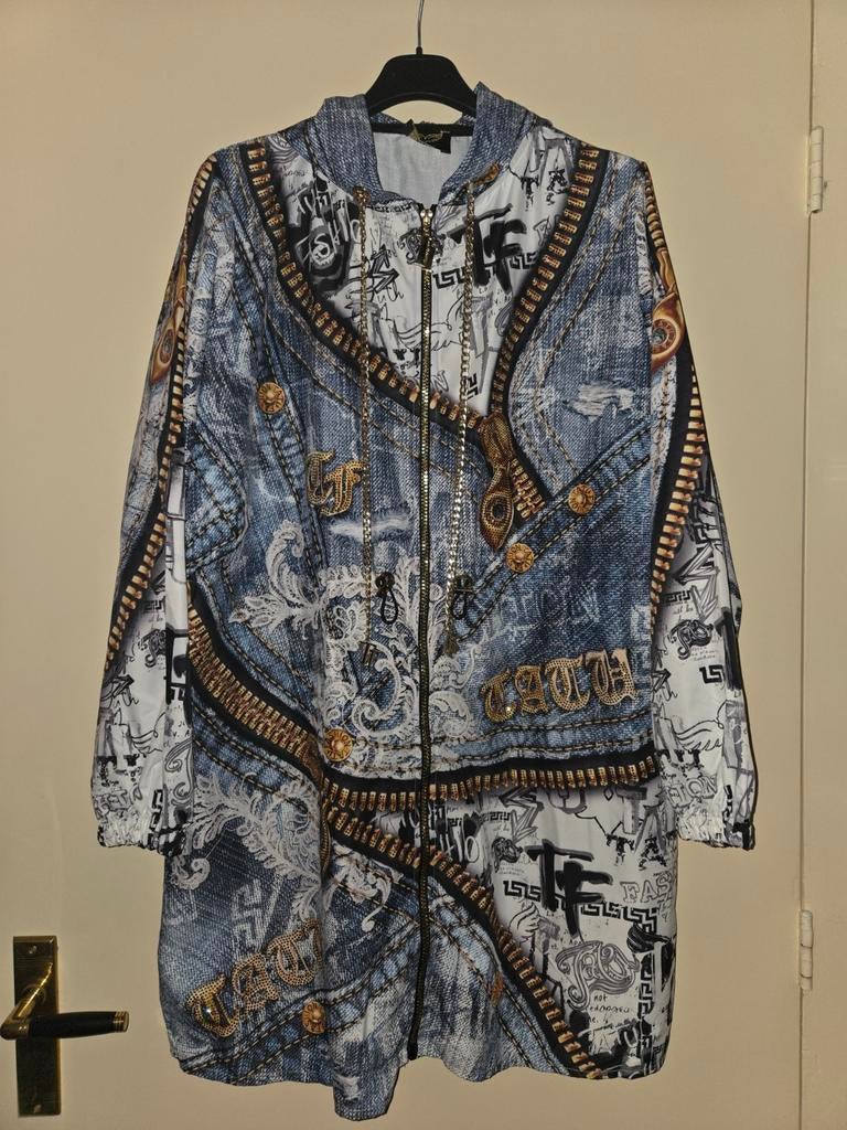 Dames jasje/jurk, Kleding | Dames, Jassen | Zomer, Blauw, Maat 42/44 (L), Ophalen of Verzenden, Zo goed als nieuw