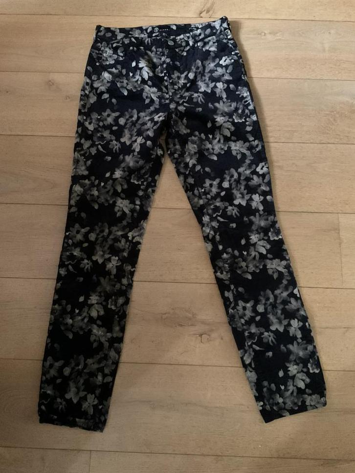 HELE MOOIE ROSNER AUDREY BROEK VELOURSACHTIG MT 36, Kleding | Dames, Broeken en Pantalons, Zo goed als nieuw, Maat 36 (S), Zwart