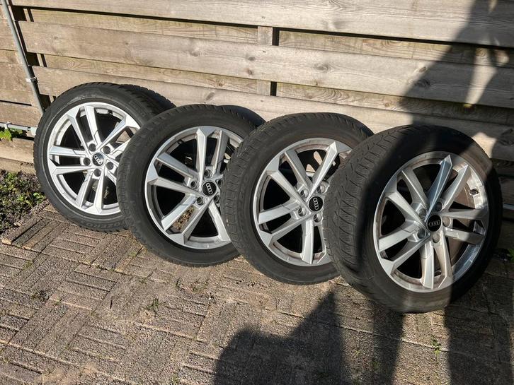 Audi winterbanden + velg, Auto-onderdelen, Banden en Velgen, Banden en Velgen, Winterbanden, 17 inch, Personenwagen, Gebruikt