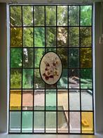 Onbeschadigd! Prachtig glas in lood raam / paneel, Doe-het-zelf en Verbouw, Glas en Ramen, Ophalen, Gevelraam of Ruit, Minder dan 80 cm