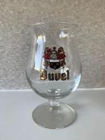 Duvel glas wapenschild 1990 goud/rood logo, Ophalen of Verzenden, Zo goed als nieuw, Glas of Glazen, Duvel