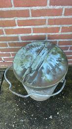 Vuilnisemmer zinken prullenbak ooststellingwerf, Ophalen of Verzenden, Gebruikt, Minder dan 50 cm