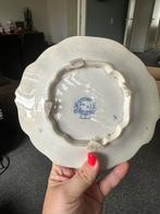 Antiek Blauw Wit Bordje Argyll Works Ironstone, Ophalen