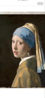 Wandkleed Meisje met de parel - Johannes Vermeer 130x170, Huis en Inrichting, Woonaccessoires | Schilderijen, Tekeningen en Foto's