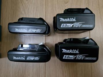 Makita accu's LXT 18V BL1815N BL1850B DC18RC BL1041B NIEUW beschikbaar voor biedingen