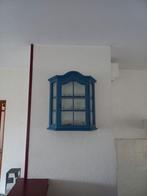 Mooi blauw vitrinekastje, Huis en Inrichting, 50 tot 100 cm, Minder dan 100 cm, 25 tot 50 cm, Zo goed als nieuw