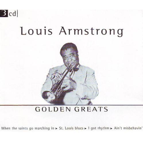 Louis Armstrong - Golden Greats  Originele 3CD Box, Cd's en Dvd's, Cd's | Jazz en Blues, Nieuw in verpakking, Jazz, Boxset, Ophalen of Verzenden