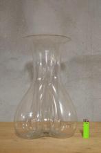 Vaas olifant voet   glas  handwerk   vintage, Antiek en Kunst, Ophalen of Verzenden