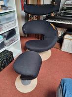 Stokke Peel met hocker - beschadigd, Huis en Inrichting, Fauteuils, Ophalen, Gebruikt, 100 tot 125 cm, Metaal