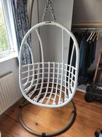 Hangstoel - Balkon/Tuin, Ophalen, Wit, Zo goed als nieuw, Riet of Rotan