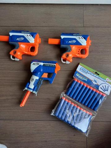 Nerf gun (3x) met pijltjes, nieuw beschikbaar voor biedingen
