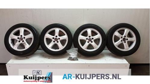 Sportvelgenset + banden van een Saab 9-5, Auto-onderdelen, Banden en Velgen, Personenwagen, Gebruikt
