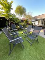 Inklapbare tuinstoelen, Tuin en Terras, Ophalen of Verzenden, Gebruikt, Aluminium, Stapelbaar