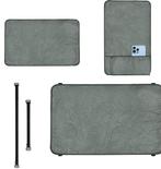 Armhoezen bank of fauteuil donkergrijs kunstleer, Ophalen of Verzenden, Nieuw, Overige materialen