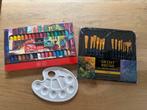 Nieuw: set acrylverf, penselen, pallet, Ophalen of Verzenden, Nieuw