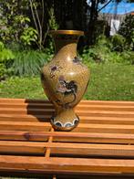 Antiek chinees cloisonne vaas met draak opdruk, Antiek en Kunst, Ophalen of Verzenden