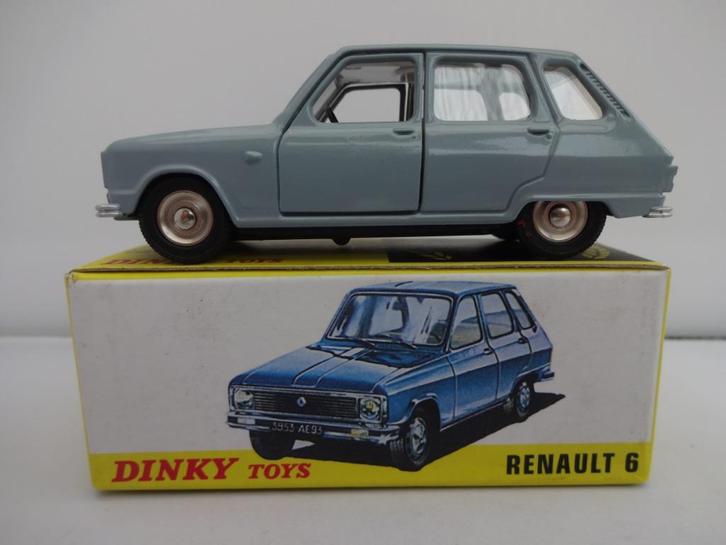Renault 6 Grijs nr: 1453 van Dinky Toys 1/43, Hobby en Vrije tijd, Modelauto's | 1:43, Nieuw, Auto, Dinky Toys, Ophalen of Verzenden