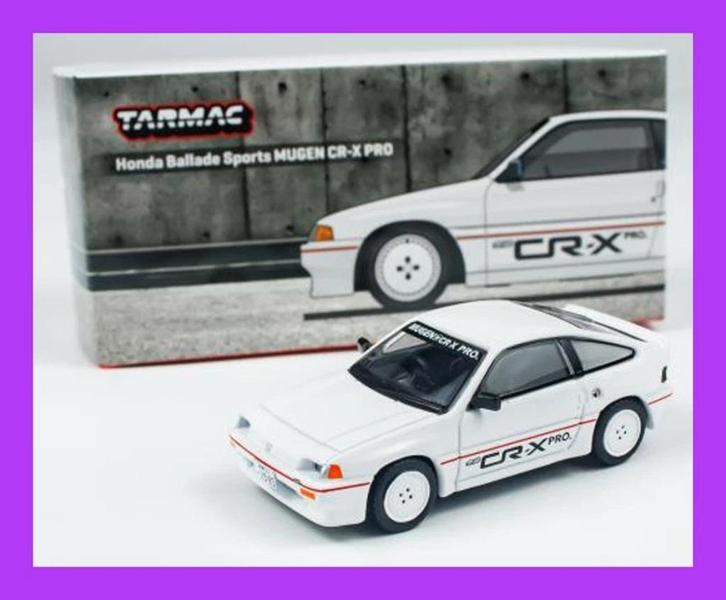 Honda Ballade Sports Mugen CR-X Pro van Tarmac 1/64, Hobby en Vrije tijd, Modelauto's | Overige schalen, Nieuw, Auto, Ophalen of Verzenden