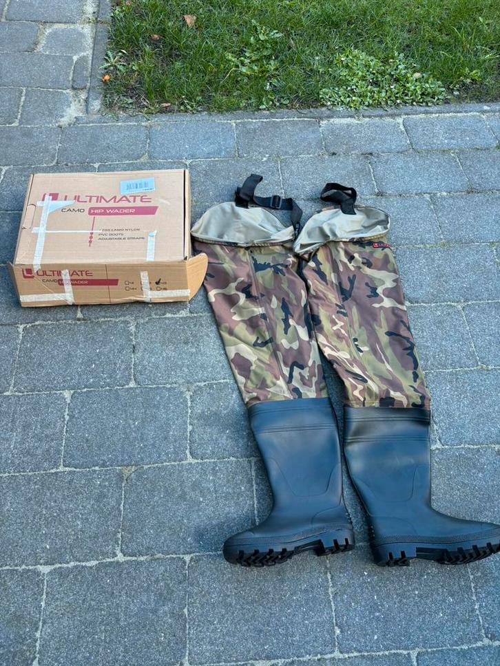 Nieuwe ultimate Camou Lieslaarzen Maat 43, Watersport en Boten, Hengelsport | Karpervissen, Nieuw, Ophalen of Verzenden