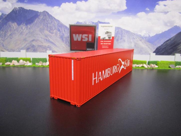 Wsi Premium Line 04-2034, Hamburg Sud 40FT Container, Hobby en Vrije tijd, Modelauto's | 1:50, Nieuw, Bus of Vrachtwagen, Wsi