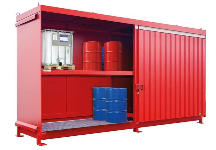 Opslagcontainers, gevaarlijke stoffen, vatenopslag, olie, Zakelijke goederen, Machines en Bouw | Industrie en Techniek, Ophalen of Verzenden