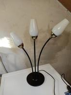tafellamp met drie kelkjes, Gebruikt, Glas, 50 tot 75 cm, Ophalen
