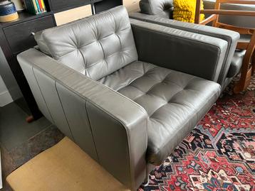 IKEA Landskrona leren fauteuil beschikbaar voor biedingen