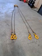 Viersprong staalkabel met 4 hijshaken, Ophalen of Verzenden