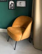Okergele fauteuil, Huis en Inrichting, Fauteuils, Ophalen, Zo goed als nieuw, Stof