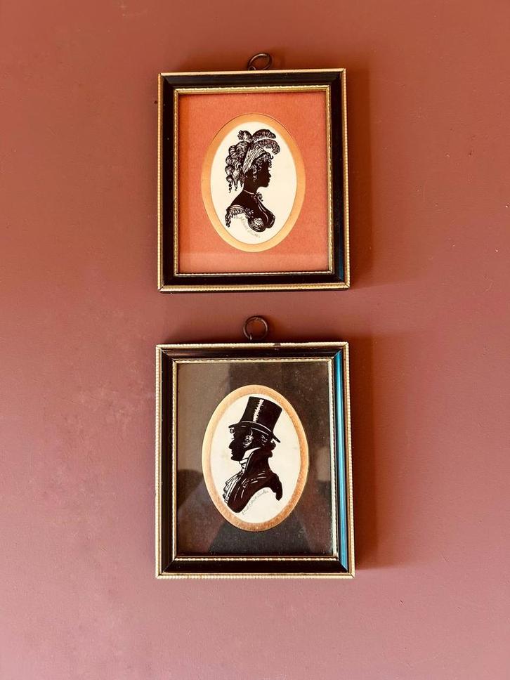 ORIGINELE ENGELSE SILHOUET PORTRETTEN (27,50 p.s), Antiek en Kunst, Antiek | Woonaccessoires, Ophalen of Verzenden