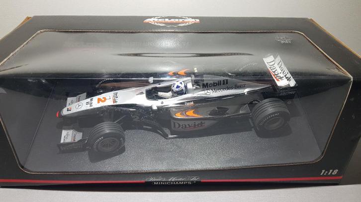 F1 McLaren MP4/15 David Coulthard met OVP in Nieuwstaat 1/18, Hobby en Vrije tijd, Modelauto's | 1:18, Nieuw, Auto, MiniChamps