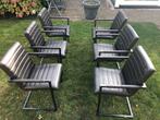 6 eetkamer stoelen, Ophalen of Verzenden, Gebruikt, Grijs, Vijf, Zes of meer stoelen
