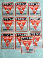 Bosch oud bruin etiketten, Ophalen of Verzenden, Zo goed als nieuw, Flesje(s), Overige merken