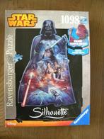 Star Wars silhouette puzzle, 1098 stukjes, Hobby en Vrije tijd, Ophalen, 500 t/m 1500 stukjes, Zo goed als nieuw, Legpuzzel