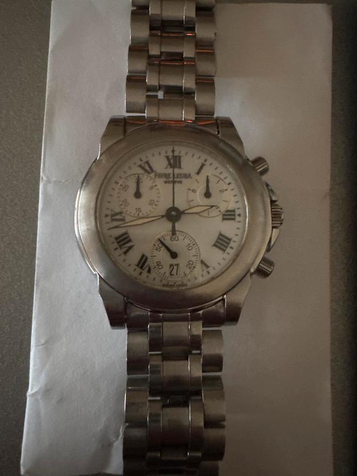 Favre Leuba F27-100 Quartz Chronograaf - Prima Staat!, Sieraden, Tassen en Uiterlijk, Horloges | Heren, Gebruikt, Polshorloge