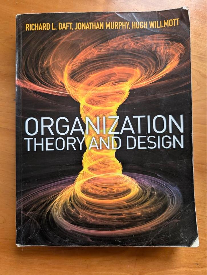 Organisatietheorie en Design - Daft, Murphy, Willmott, Boeken, Studieboeken en Cursussen, Ophalen of Verzenden