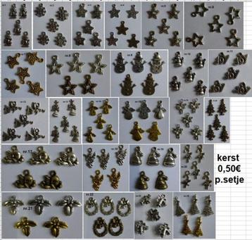 kerst charms 0,50€ p.setje beschikbaar voor biedingen