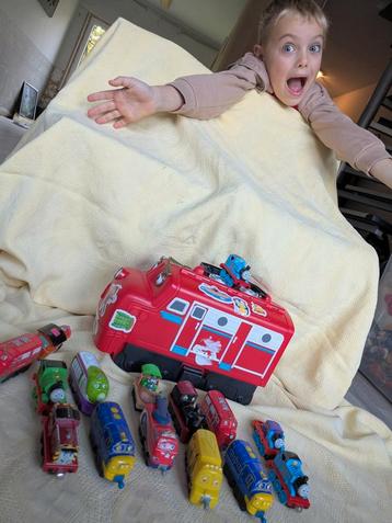 Chuggington Trein Opbergkoffer + Treintjes beschikbaar voor biedingen