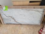 Wandtegels, gemarmerd, beige/grijs met koperkleurige aders, Ophalen, 60 cm of meer, Nieuw, Minder dan 5 m²