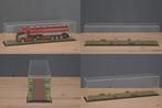 Dioramavitrine trekker + trailer (rode klinkers), Hobby en Vrije tijd, Modelauto's | 1:50, Ophalen of Verzenden, Nieuw, Bus of Vrachtwagen