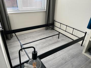 Zwart Stalen bedframe Tweepersoonsbed 140x200 - afbeelding 4