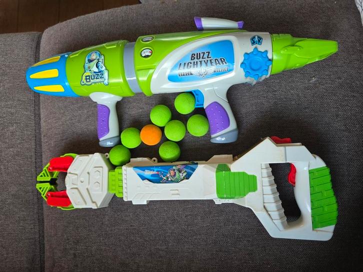 3x Buzz Lightyear, Disney: actiefiguren, pistool en grijper, Kinderen en Baby's, Speelgoed | Actiefiguren, Gebruikt, Ophalen of Verzenden