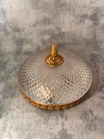 Plafond lamp plafonniere vintage glas kristal, Antiek en Kunst, Antiek | Lampen, Ophalen of Verzenden
