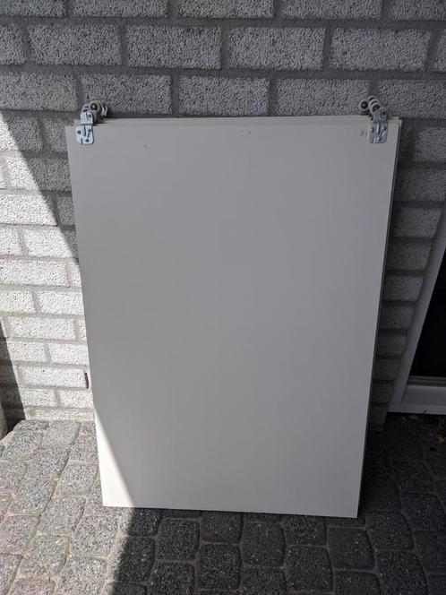 5 mdf schuifdeuren met railset, Doe-het-zelf en Verbouw, Deuren en Horren, Gebruikt, Binnendeur, 215 cm of meer, 80 tot 100 cm