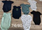 7 rompers maat 74/80, Ophalen of Verzenden, Jongetje, Zo goed als nieuw, Nacht- of Onderkleding