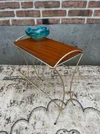 Vintage mid century lectuur tafeltje, Minder dan 45 cm, Minder dan 55 cm, Ophalen of Verzenden, Rechthoekig