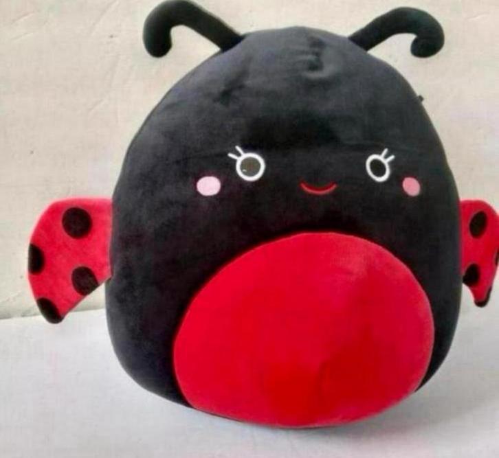 Squishmallow pluche 10” 27cm - Trudy het lieveheersbeestje, Verzamelen, Speelgoed, Ophalen of Verzenden