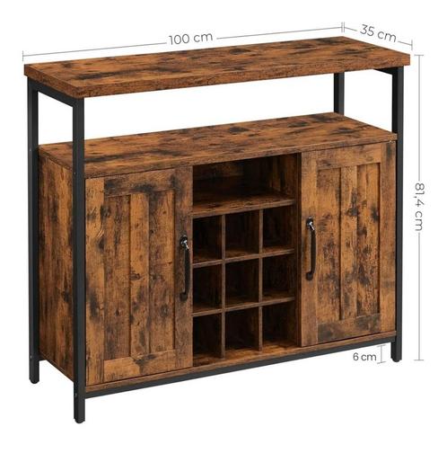 Vasagle dressoir, Huis en Inrichting, Kasten | Dressoirs, Nieuw, 50 tot 100 cm, 25 tot 50 cm, Met deur(en), Ophalen