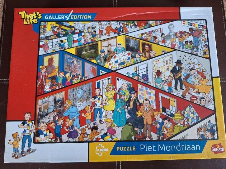 That's Life Puzzel Gallery Collection "PIET MONDRIAAN", Hobby en Vrije tijd, Denksport en Puzzels, Zo goed als nieuw, Legpuzzel