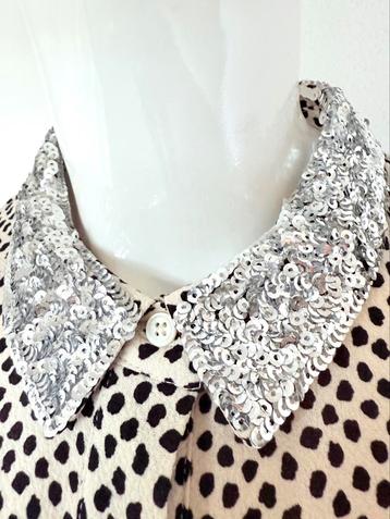ESSENTIEL ANTWERP JURK MET PAILLETTEN KRAAG, 40 (NEW €225)💖 beschikbaar voor biedingen